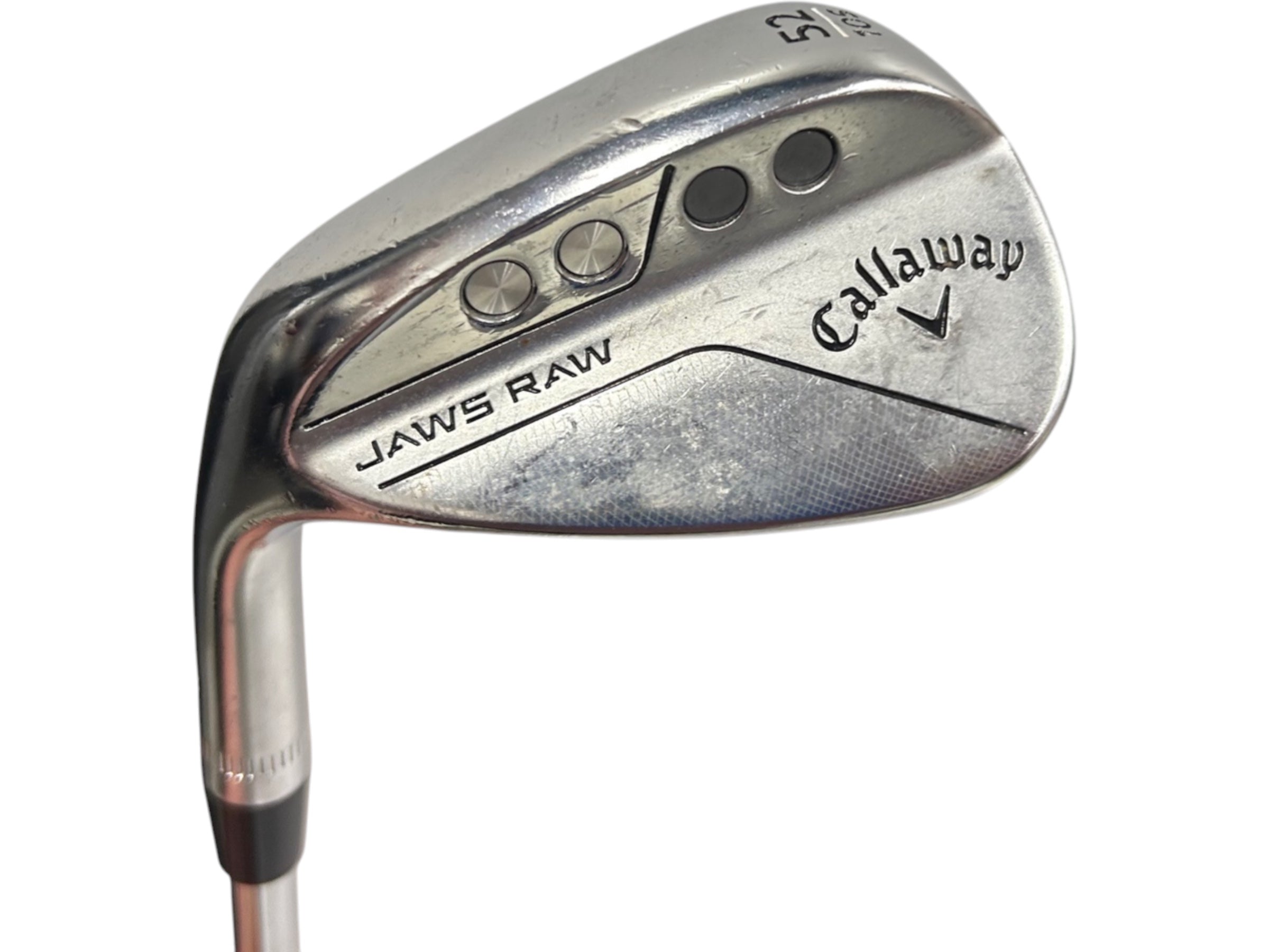 Left Handed Callaway Jaws Raw Gap Wedge / 52 Degree / Regular Flex