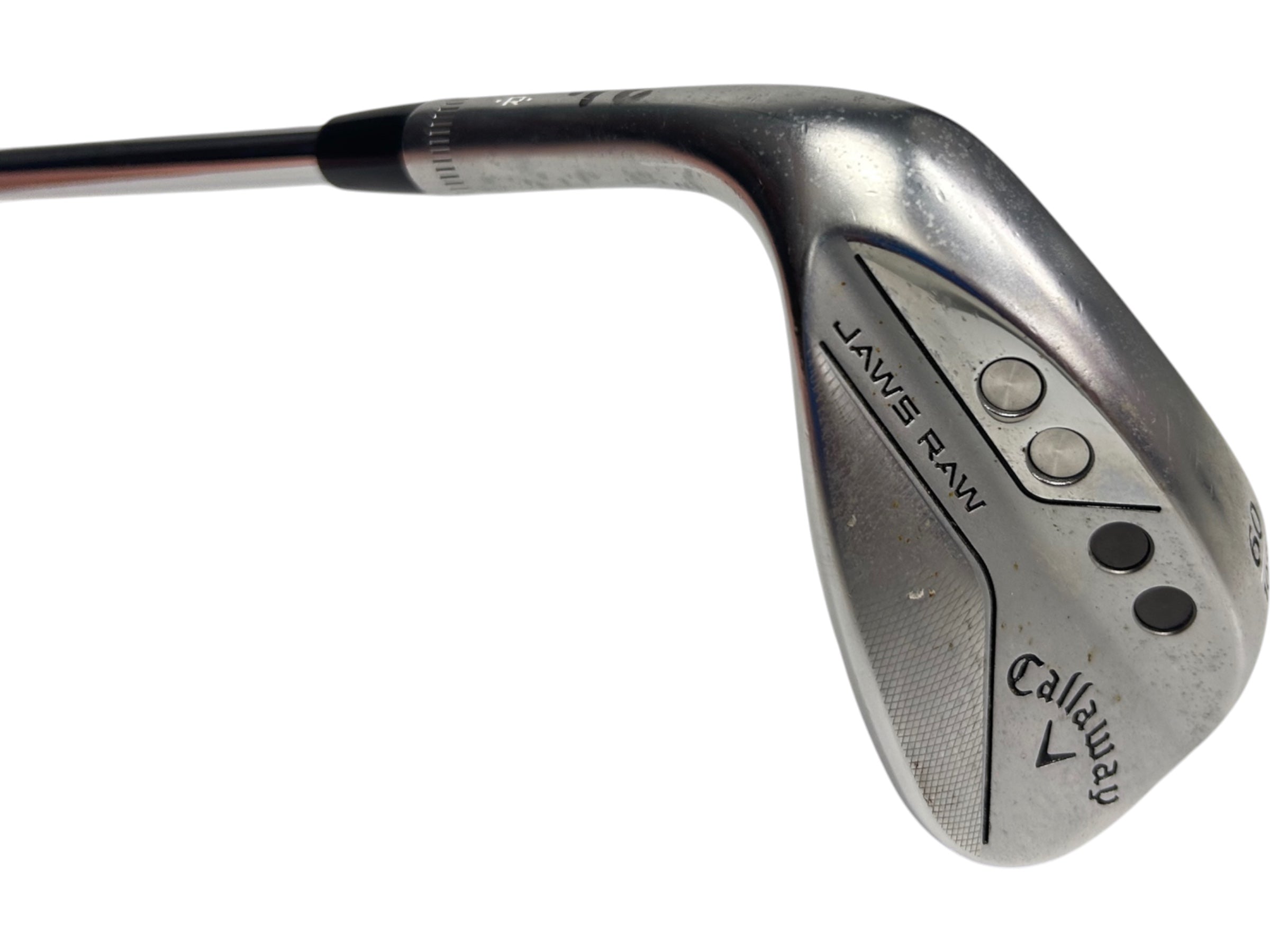 Left Handed Callaway Jaws Raw Lob Wedge / 60 Degree / Regular Flex